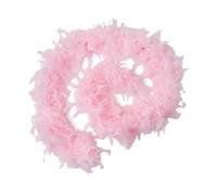 LAPQOS Boas de déguisement pour enfants,Écharpe boa en plumes de 2 m - Décoration de mariage et emballage de bouquet DIY (rose)