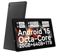 Laptok 10 inch Android 14 Tablet with Octa-Core, Face ID, 8GB+64GB+1TB Expansion, 1280 * 800 HD IPS Touchscreen, Android Tablet with WiFi 6 BT5.3, Dual Camera 5MP+8MP, Widevine L1(Black)