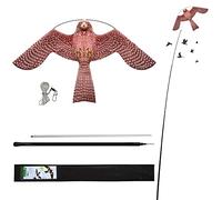 Laptony Cerf-Volant Anti-Oiseaux - Protection de la Ferme - avec Manche télescopique de 4 m