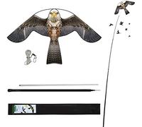 Laptony Cerf-Volant Anti-Oiseaux - Protection de la Ferme - avec Manche télescopique de 6 m