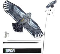 Laptony Effaroucheur d'oiseaux Cerf-Volant Protecteur Cultures Mât 4 m