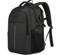 Laptop Backpack 18.4 Inches, 55L Large Travel Backpack Men Women Anti-Theft Waterproof with USB Charging Port PC for Leisure, School, Business Black