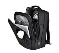 Laptop Bag - Expandable Travel Backpack, Large Notebook Organizer Rucksack, Work Bag for Men Women Teens, Office School Details for Employees Staff Teachers, Multi Pocket Backpack for Daily Commute