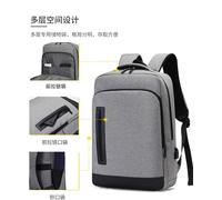 Laptop Business Backpack With Usb Charging Port Waterproof Office Smart Laptop Backpack Bag Large Capacity Student Travelling Multi Function Convenient Durable Water Repellent (Grey)