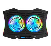 Laptop Cooling Pad Gaming Laptop Cooler Stand with 2 Silent Big Fans for Notebook Stable Cooling Pad for Laptop 2 USB Powered Fan Compatible Up to 12"-18"