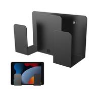 Laptop Holder - keyboard wall mount - Cable Box Mounts - Aluminum Double Shelf Bracket for Keyboards and Device Storage Reusable Easy Install with Space-Saving Design | Perfect for Desks Studios
