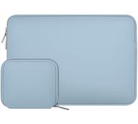 Laptop Sleeve 13-13.3 Inch Compatible with MacBook Air/Pro 13/Pro 14, HP, Dell, ASUS, Lenovo, Laptop Sleeve Neoprene Bag with Small Pouch, Airy Blue