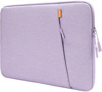 Laptop Sleeve for 14 Inch MacBook Air/Pro, MacBook Pro M4/M3/M2/M1 2021-2024, Waterproof Bag Case with Portable Pocket, Compatible with 14 Inch Notebook (Light Purple) Violet