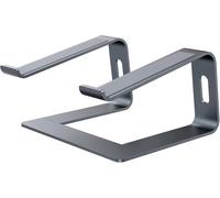 Laptop Stand, Aluminium Ventilated Laptop Stand, Ergonomic Desktop Laptop Stand for MacBook Pro/Air, Surface, HP, Dell, Lenovo, Acer, Asus, 10-17 Inch Laptops ¿ Grey