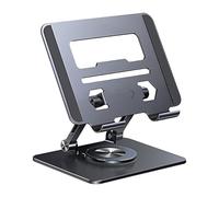 Laptop Stand - Aluminum Alloy 360 Rotating, Desk Laptop Holder Computer Riser, Stand For Live Streaming | For Smartphones Notebooks Tablets Home Office College Dorm Apartment School Travel Live Stream