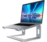 Laptop Stand Compatible with Mac MacBook Pro Air, Ergonomic Compact Mounting Bracket for 10-15.6 Inch Laptop, LS1 Silver