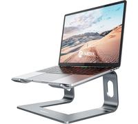 Laptop Stand, Ergonomic Aluminium Removable Stand, Compatible with MacBook Air Pro, Dell XPS, HP, Lenovo and More Laptops 10-15.6 Inches, Grey