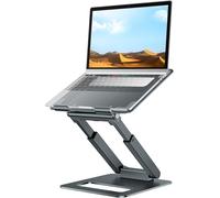 Laptop Stand, Ergonomic Height Adjustable from 2.1 to 21 inches, for up to 22 MacBook Books, All 10-17 Inch Laptops, Grey