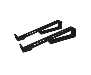 Laptop Stand for Desk - Ergonomic 3D Printed | Portable 2-Piece Riser Set | 9.29x0.94in Ventilated Cooling Design, Non-Slip Adjustable Width, Travel Use
