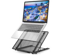 Laptop Stand, Ventilated Laptop Stand, Adjustable Ergonomic Lightweight Foldable Bed Table for MacBook Air Pro, PC, iPad, Notebook, Tablet (11-15 Inch)