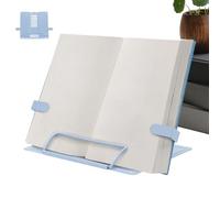 Laptop Stand - Versatile Elevated Bookrest for Education | Silver Pedestal with Non Skid Base, Portable Multi Angle Lectern for Living Rooms, Kitchens, Bedrooms and Offices