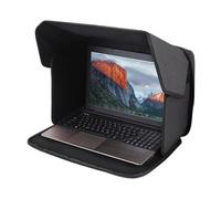 Laptop Sun Shade, Glare-Blocking Privacy Hood, Adjustable Laptop Ergonomic Cover, 14-inches Compact Screen Shield, Outdoor Solution for Beach, Picnic, Poolside, Offices and Desk