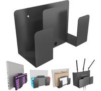 Laptop Tablet Keyboard Wall Mount - 2 Layer Design - Universal Metal Wall Shelf for 2 Devices Thickness < 4cm for TV Box, Router, E-Reader