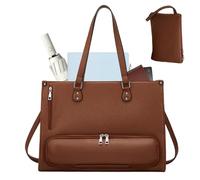 Laptop Tote Bag, Insulated Bag Compartment, Professional Work Laptop, Multi-Functional Tote with Organizer Pockets, for Phone Tablet Book Food Drink, College School Travel, Outdoor Business Road Trip