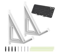 Laptop Wall Mount, Adjustable Shelf Organizer, Tablet Walls Holder, Versatile Electronics Storage Rack, Space Saving Display for Bedroom, Living Room, Bedside, Hallway, Dorm, 5.79 X2.56 X1.5 Inches