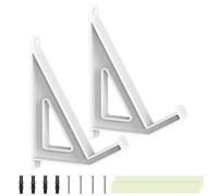 Laptop Wall Mount, Keyboard Hanger Bracket, 5.79 x2.56 x1.5 Inches Computer Shelf Display, Adjustable Electronics Holder for Bedside Storage Art Books Frames Pictures Routers in Home or Studio Spaces