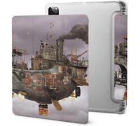 Laputa : Castle In The Sky Ipad Pro Case 2021 Avec Plumier, Résistant Aux Chocs, Veille/Réveil Automatique, Housse De Protection Transparente Pour Tablette 11 Pouces