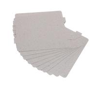 LAPYAPPE 10 Pièces Feuille de Mica Argentée pour Micro-ondes, Découpe Facile, Couvercle Isolant de Guide D'ondes, Accessoire de Remplacement Cuisine et Bureau