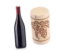 LAPYAPPE 10 Pièces Lot de Bouchons Liège Naturel pour Vin Bouchons Droits Réutilisables avec Joint Caoutchouc Scellage Hermétique pour Bouteilles Standard Maintien Fraîcheur et Saveur Du