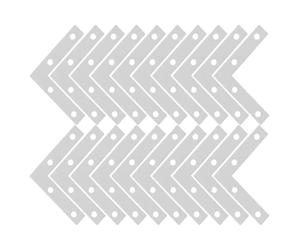 LAPYAPPE 100 Pièces Équerre d'angle en Fer Argenté Multi-usages pour Tiroirs et Armoires, Forme en L, Améliore la Stabilité pour Bricolage et Rénovation Maison