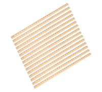 LAPYAPPE 15 Pièces Règles Échelle Simple Face Carrée de Pin Règles pour École Bureau et Projets Créatifs