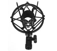 LAPYAPPE 1pièce Support Microphone Anti-vibration Métal Fixation Ajustable pour Rack Absorption Isolant Acoustique pour Enregistrement et Diffusion Professionnelle