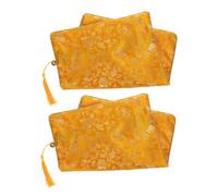 LAPYAPPE 2 Pièces Pochette de Rangement pour Bible avec Zip Étui de Protection Élégant pour Pochette de Stockage pour Stylos Sac Motifs Dorés Facile à Nettoyer