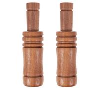 LAPYAPPE 2 Pièces Sifflet à Appeau en Bois Marron pour Oiseaux Aquatiques, Signalisation d'urgence Structure Ergonomique, pour Camping et Activités en Plein Air
