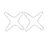 LAPYAPPE 2 Pièces Support de Casserole en Acier Inoxydable pour Cuisinière à Gaz, Grille Résistante et Facile d'entretien, Cuisine et Cafetières