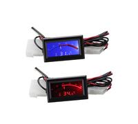 LAPYAPPE 2 Pièces Thermomètre Numérique à Affichage LCD Double pour Cuisine et Chambre et Compact pour de Température et Congélateur Lot de Bleu Rouge