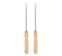 LAPYAPPE 2Pcs Manual Hand Weeder Tool Grass Puller Tool for Outdoor Root Removal Gardening with Wood and Iron, Set of 2