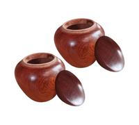 LAPYAPPE 2pcs Mini-Urnes pour Cendres Humaines et Petites Urnes Souvenirs en Bois Léger et Élégant, Scellées et Pratiques pour Cendres de Petits Animaux ou Humains