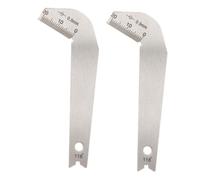 LAPYAPPE 2pièces Jauge Angle Pour Forets Acier Inoxydable Gabarit De Perçage Et Mesure Des Bords De Mèche Outil De Contrôle Angle De Pointe Adapté Au Travail Du Et Au