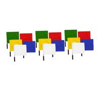 LAPYAPPE 3 Ensembles Drapeaux De Signalisation À Main Rouge Et Blanc Accessoires Légers Pour Arbitrage Et Sécurité Routière Drapeaux De Compétition Support Sportif 5 Pièces * 3