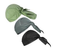 LAPYAPPE 3 pièces Bandana Cyclisme en Polyester Respirant et Séchage Rapide, Calotte Pirate Élastique, Protection Solaire et Coupe-Vent pour Homme, Activités de Plein Air