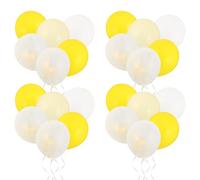 LAPYAPPE 30 Pièces Ballons D'anniversaire Thème Tournesol et Abeille en Latex, Faciles à Assembler, 2 Rouleaux de Ruban, Décoration Joyeuse pour Fête D'anniversaire