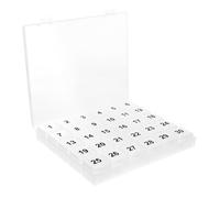 LAPYAPPE 30grilles Organiseur De Portable Avec Compartiments Pilulier Mensuel Transparent Pour Voyage Rangement Pratique Des