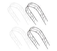 LAPYAPPE 4 Pièces Arche Miniature en Fer Blanc pour Jardin de Fées et Maison de Poupée, Cadre Solide Design en Arc, Décor Polyvalent pour Occasions Spéciales