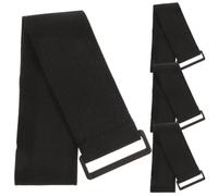 LAPYAPPE 4 Pièces Sangle de Bras Auto-agrippante Noire Réutilisable | Sangle Scratch, Multipurpose, Wear Resistance, Secure Fit, Bracelet Elastique, Cordon Elastique