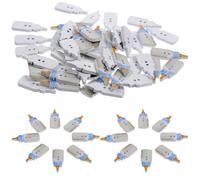 LAPYAPPE 50 Boutons en Bois Forme Biberon pour Couture, Faciles à Coudre, Décoratifs et Créatifs, pour Travaux Manuels et Ambiance Festive