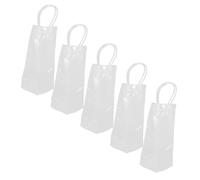 LAPYAPPE 5pièces à Vin Transparent avec Glace Refroidisseur Réutilisable pour Événements Plein Air Parties Et Célébrations