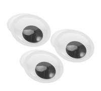 LAPYAPPE 6pcs Yeux Mobiles Autocollants en Plastique 100mm pour Yeux de Poupée, Résistants la Déformation la Décoloration, pour Costumes Mascottes et Fêtes Déguisées