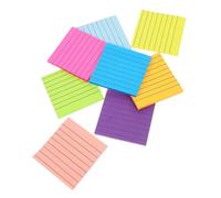 LAPYAPPE 8 pièces Bloc Notes Autocollants Lignés avec Colorées pour Listes et Rappels Notes Pratiques et Réutilisables