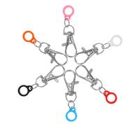 LAPYAPPE Adaptateur de Breloque en Silicone pour Différentes Situations Pratique à Transporter 6 Pièces avec Clip Porte-stylo et Mousqueton en Fer, Résistant Déformation