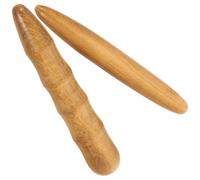 LAPYAPPE Bâton de Massage en Bois Naturel Après une Longue Marche Forme Traditionnelle Rétro 2 Pièces Soulage Douleurs, pour Pieds et Peau en Intérieur